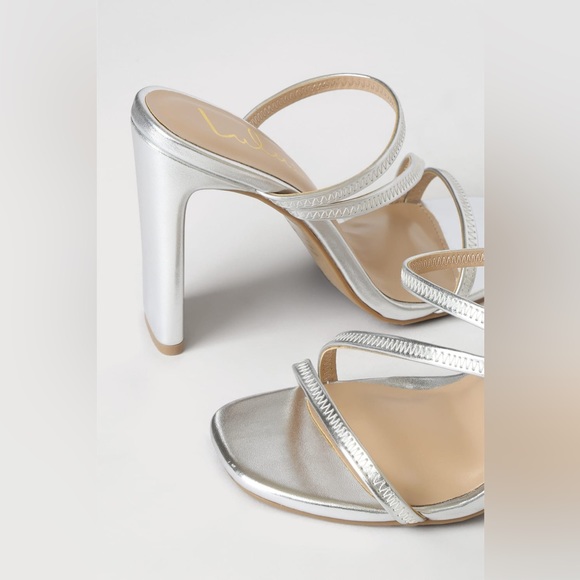 Ferrara Silver High Heel Sandals - Picture 3 of 4
